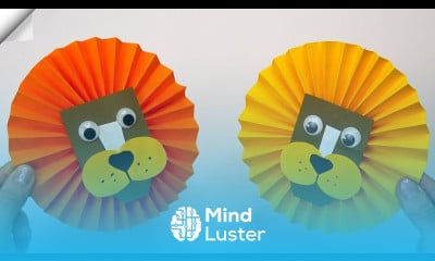 DIY Moving Paper LION Easy Paper Crafts