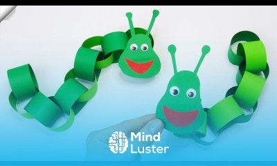 Paper caterpillar Moving paper TOYS Easy paper crafts