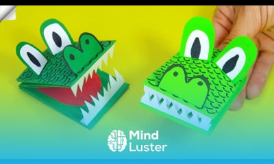 How to Make a Crocodile Paper Puppet Moving paper toys