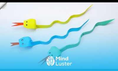 Amazing Paper origami Snake Paper crafts