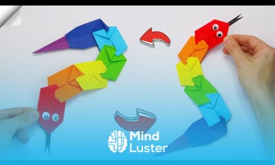 Amazing origami Snake Moving paper toys