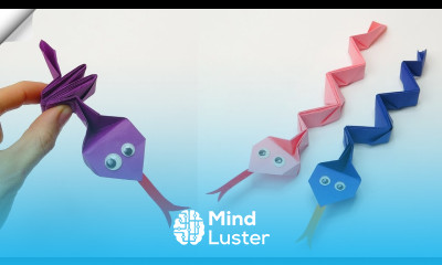 Jumping Paper Snake Moving paper toys