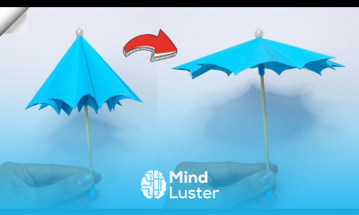 How to make a paper Umbrella that open and close