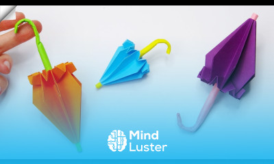 How to make a paper Umbrella DIY paper umbrella paper toy