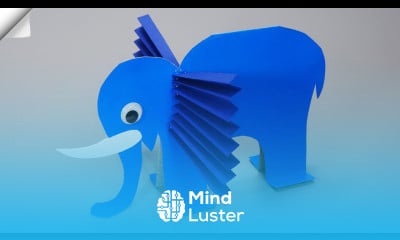 Funny Elephant Easy Moving paper TOYS