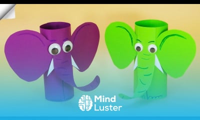 3d paper Elephant Easy paper crafts