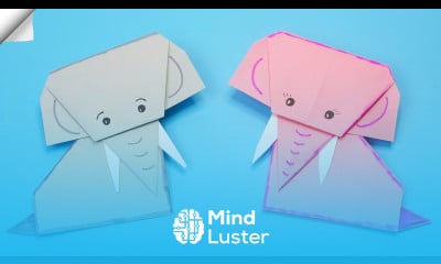 Easy way paper elephant Origami Elephant