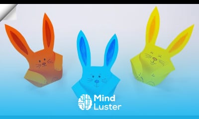 Paper RABBIT Paper Crafts Easy paper rabbit