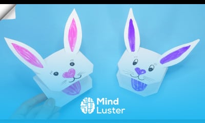 How to Make a Paper rabbit Puppet Paper RABBIT Paper Crafts easy