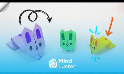 Easter Craft Ideas Jumping paper RABBIT