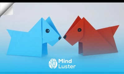 Origami DOG easy DIY paper crafts