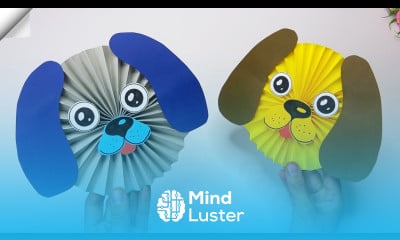 How to make paper DOG Easy paper crafts