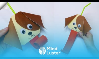 Funny DOG Moving paper TOYS Easy paper crafts