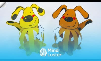 Funny DOG Moving paper TOYS Easy paper crafts