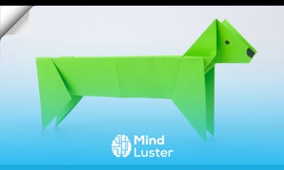 Origami DOG DIY paper crafts