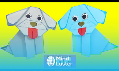 Origami DOG easy DIY paper crafts