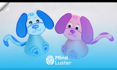 3d paper DOG Moving paper toys