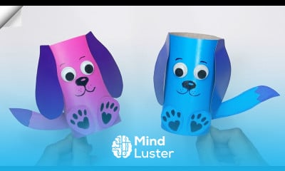 How to make paper DOG 3d paper dog