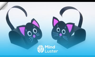 Paper cat How to make paper cat Paper crafts