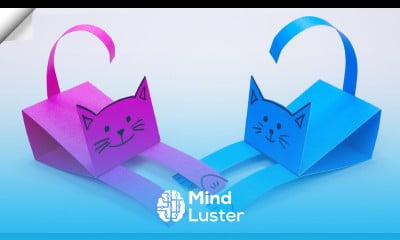 Paper cat How to make paper cat Paper crafts