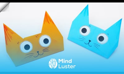 Paper crafts Paper CAT Origami CAT face