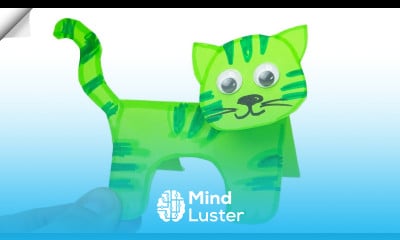 Cute mini Paper CAT Moving paper toys easy