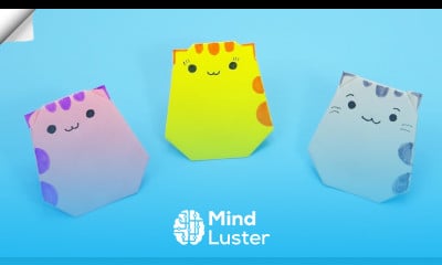 Origami CAT easy 3D Paper CAT