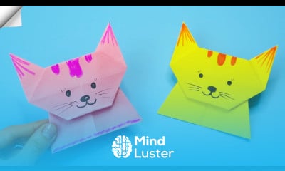 Paper CAT easy Origami CAT face