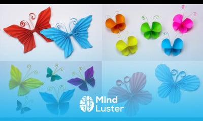 4 DIY paper crafts Paper butterfly