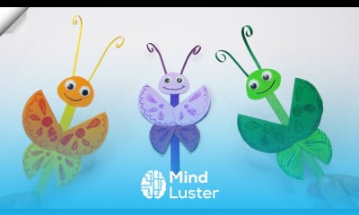 Cute paper butterfly Easy moving paper toys
