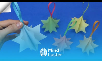 How to make a paper star for christmas Christmas decorations with paper
