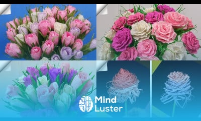 4 Easy Paper Flowers Flower Making DIY paper crafts