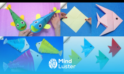 4 DIY paper crafts Paper toys Paper fish