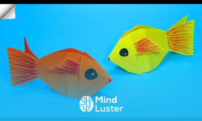 Paper FISH easy How to make origami FISH