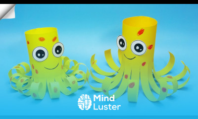 Easy paper toys to make Paper octopus Easy paper crafts