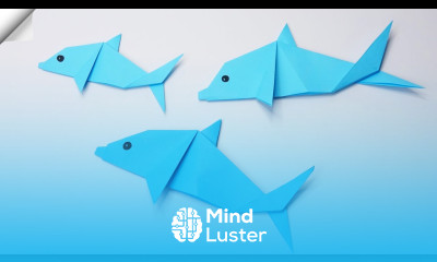 Origami dolphin How to make paper dolphin