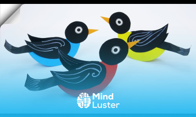 DIY paper toys Easy paper birds making