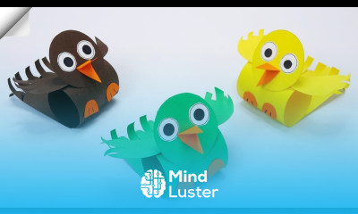 Easy paper birds DIY paper toys