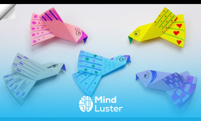 Easy paper birds DIY paper toys