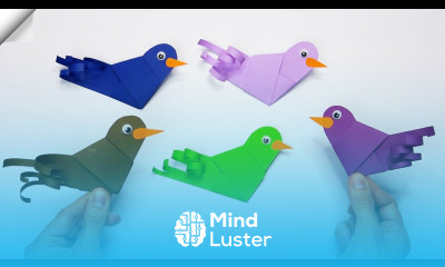 Easy paper birds DIY paper toys