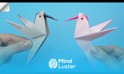 Origami bird easy Paper hummingbird
