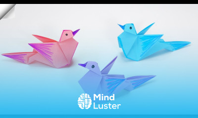 Easy paper birds DIY paper toys Origami bird