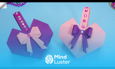 How to make a Paper Bag Heart Bag easy paper crafts