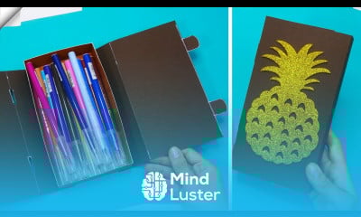 How to make a paper pencil box DIY paper pencil box idea Paper crafts for school