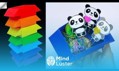 DIY organizer from 1 sheet of paper Paper crafts for school