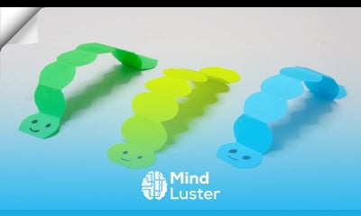 DIY paper crafts Paper worm