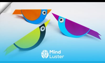 DIY paper toys Easy paper birds DIY paper crafts