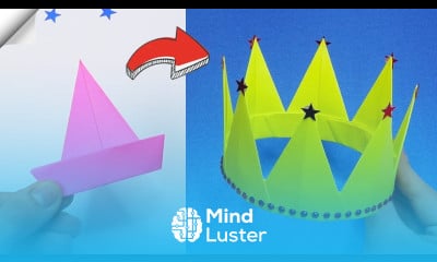 Origami CROWN Paper crafts How to make a paper crown