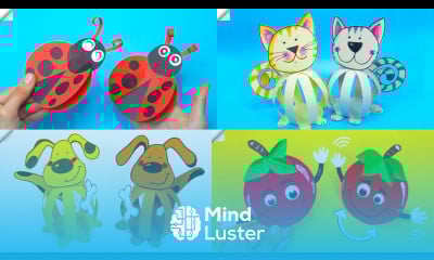 5 craft ideas Moving paper toys How to make paper TOYS