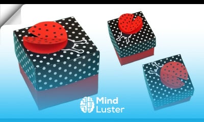 DIY ladybug box How to make paper box DIY paper box Easy Paper Crafts
